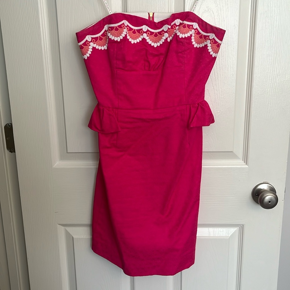 Lilly Pulitzer Strapless Shift Dress